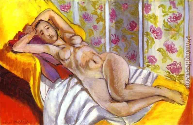 Lying Nude painting - Henri Matisse Lying Nude art painting